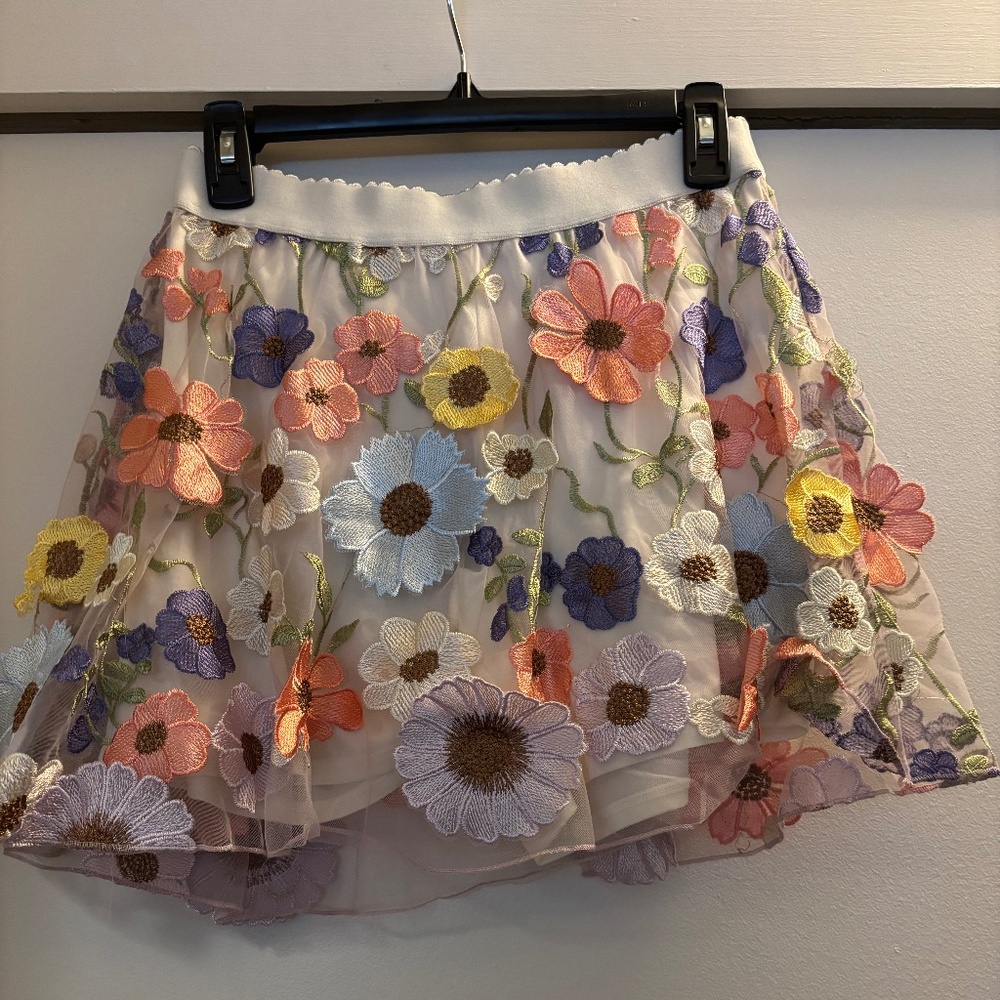 Evolutionary 3D Floral Skort